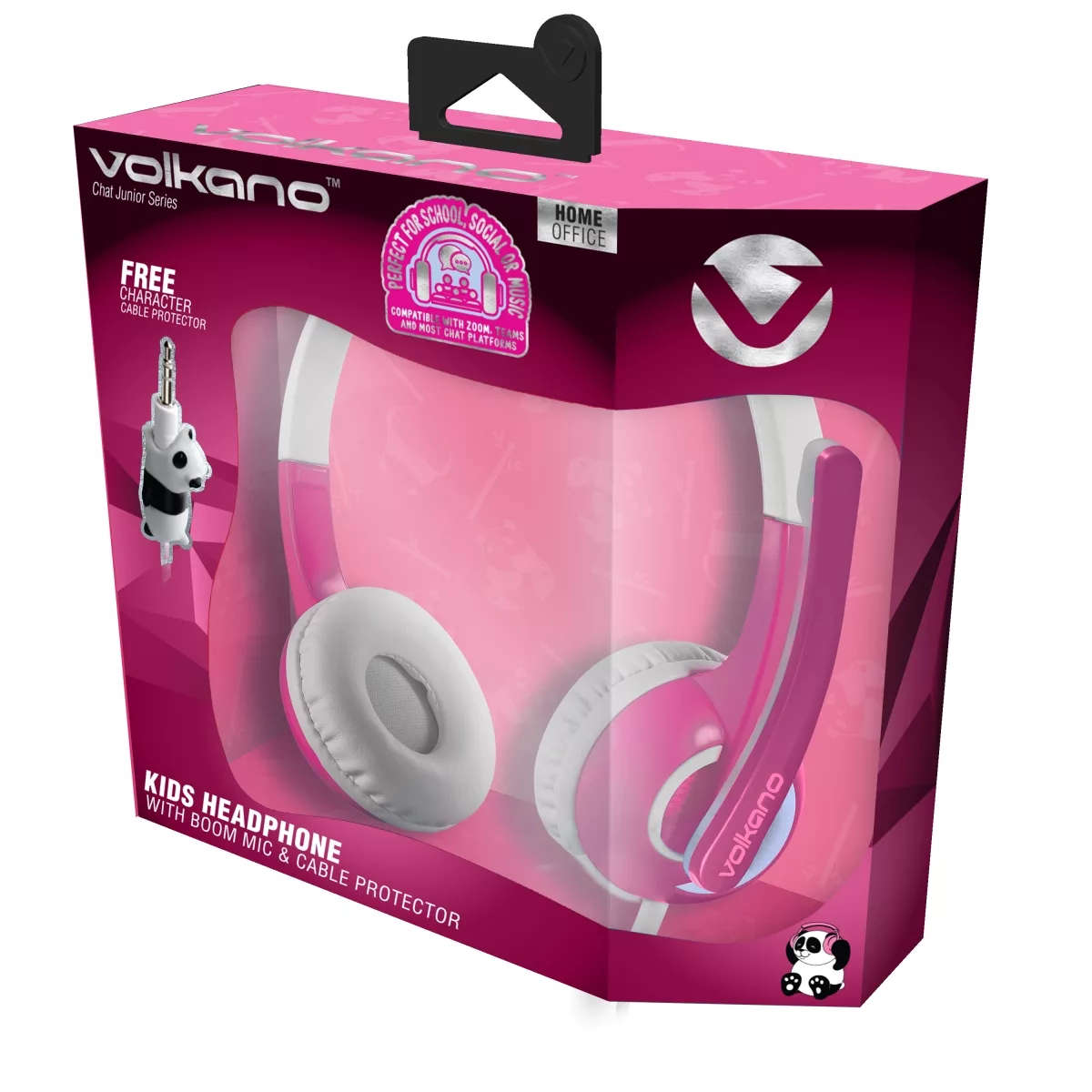 Volkano Chat Junior Series Wired Headset Pink