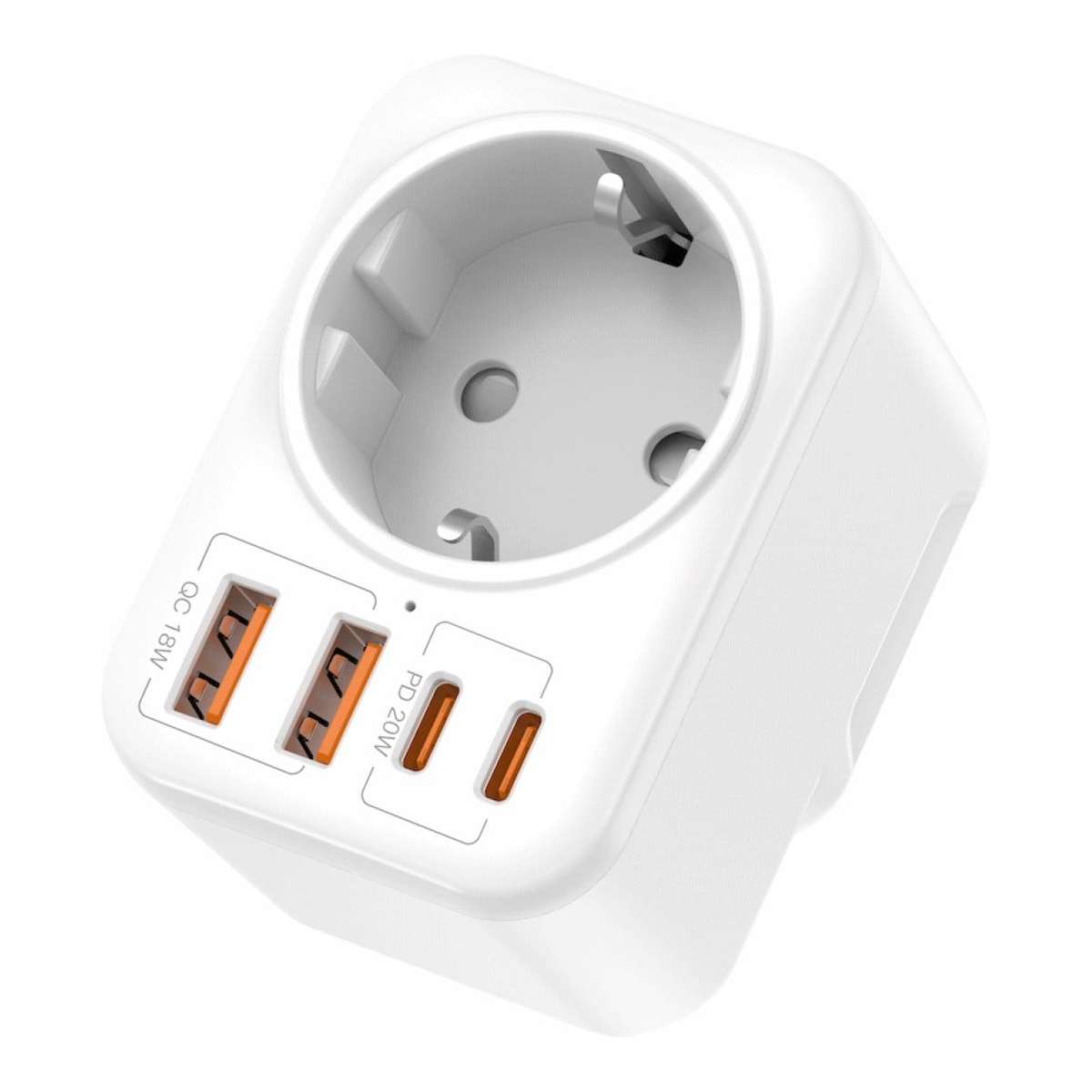 Volkano MultiVolt Series 20W SA Plug to Multi Travel Socket