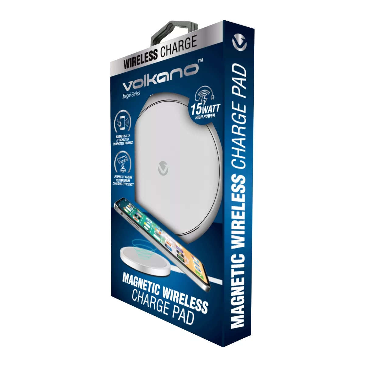 Volkano Magni Series Magsafe Wireless Charge Pad Silver