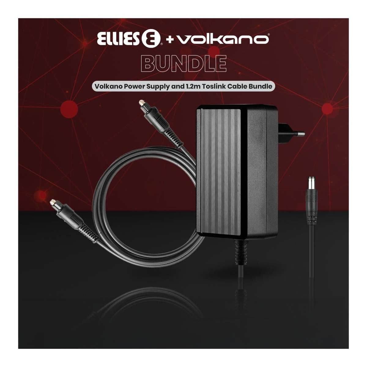 Volkano Power Supply with Toslink Cable 1.2m Bundle