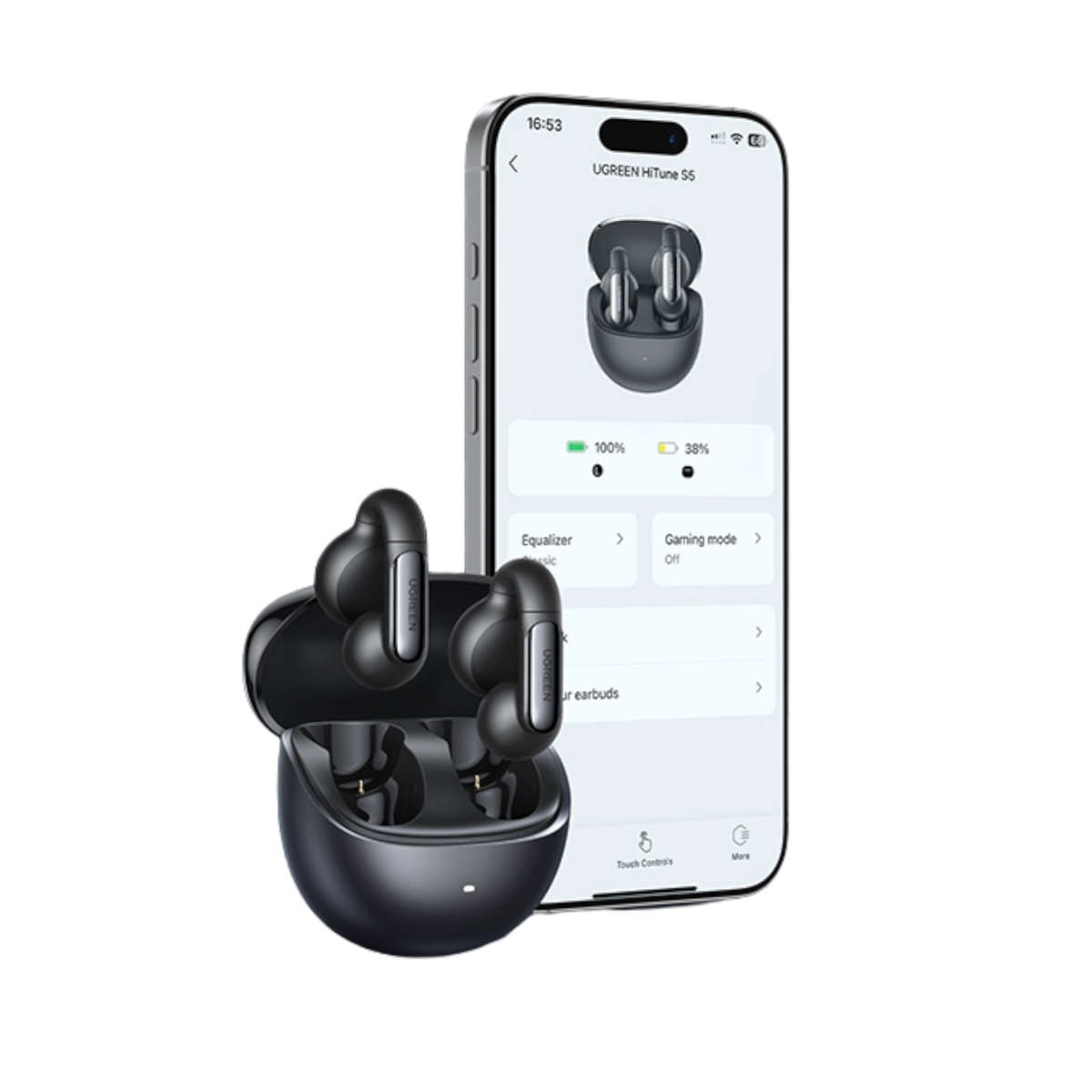 UGREEN HiTune S5 Open-Ear TWS EarbudsBlack