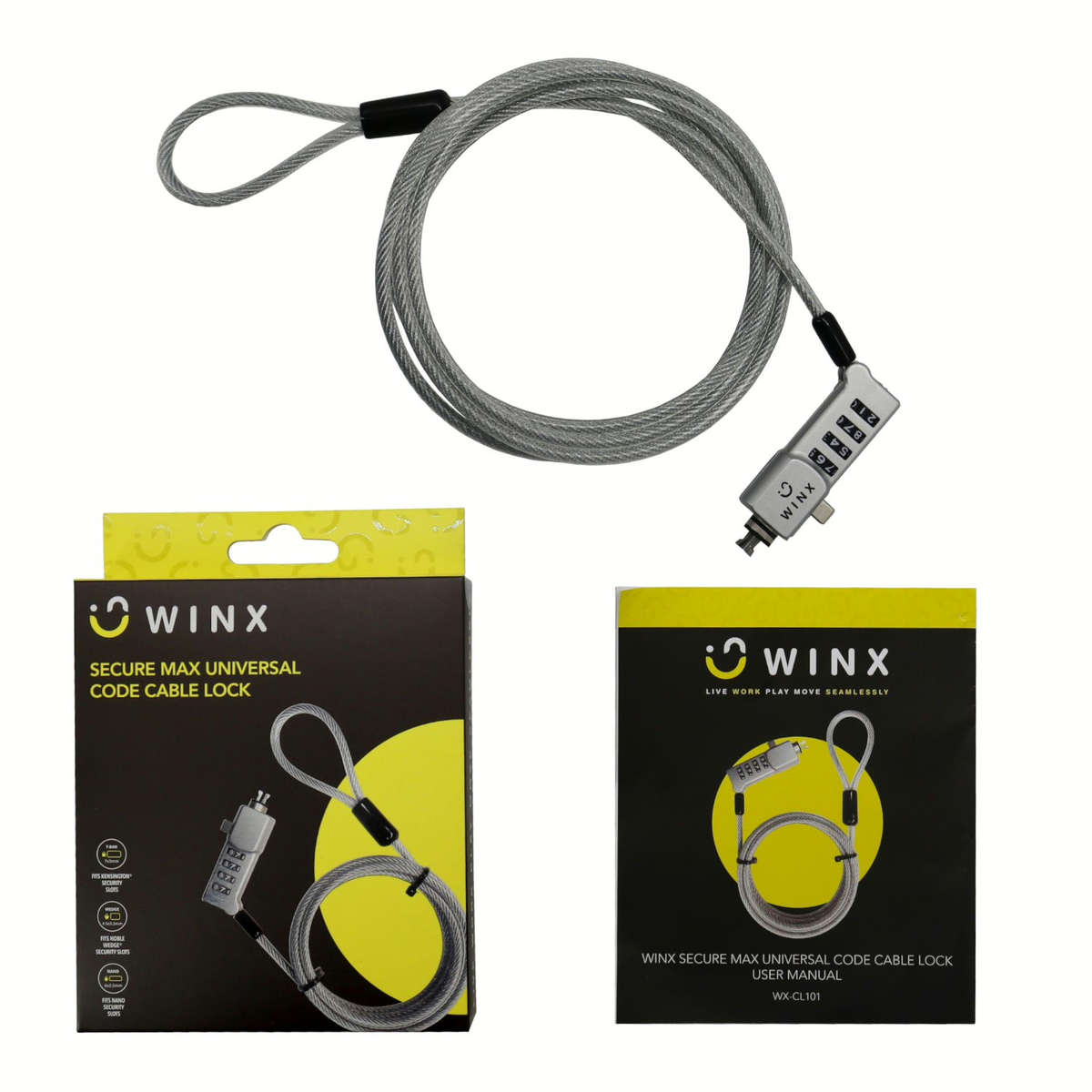 WINX Secure Max Universal Code Cable Lock