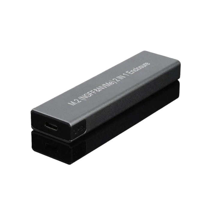 2 IN1 USB C Enclosure for M.2 NVMe & SATAIII SSD.