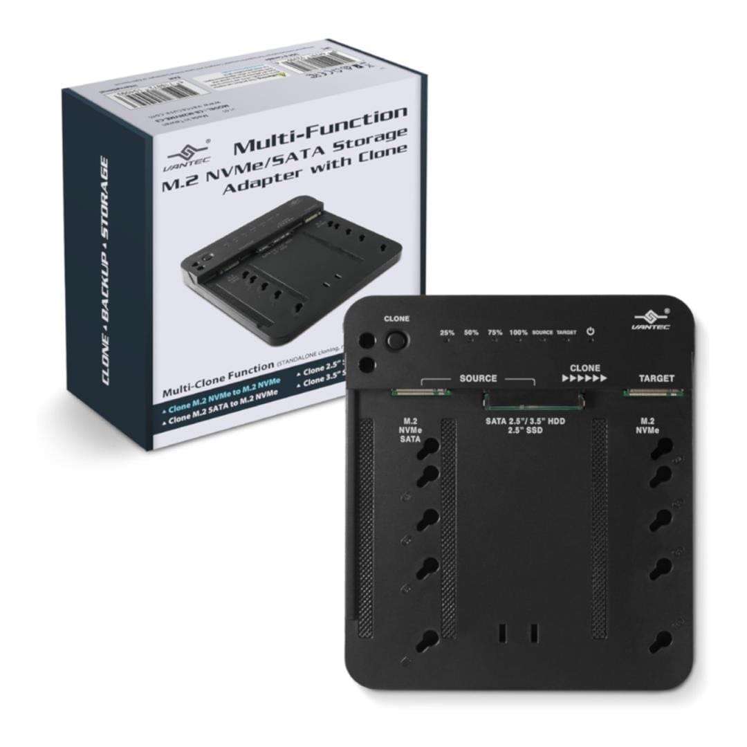 Multi-Function M.2/SATA Storage Adapter with Clone Function; USB 3.2 Gen2x1; Type C