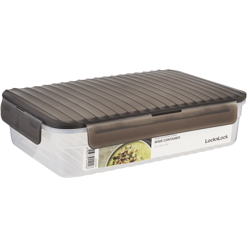 LocknLock Wave container 2.2lt grey