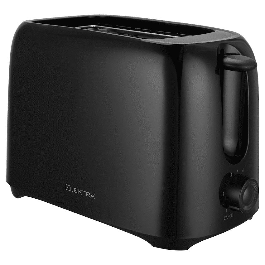 ELEKTRA - BASIC 700W 2 SLICE TOASTER BLACK