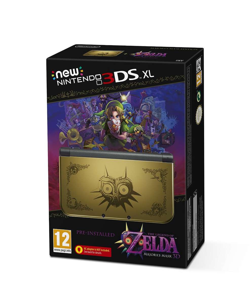 New Nintendo 3DS XL with Majora's Mask 3D + AC Charging Adapter [Free shipping]