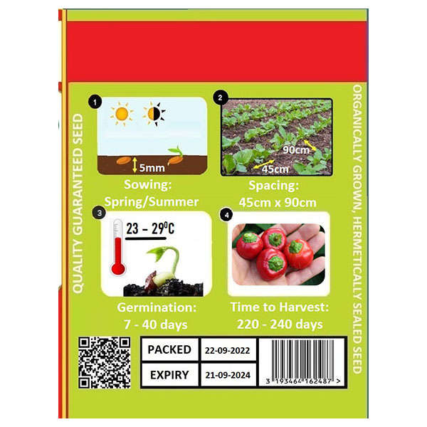 Sweet Piquant Pepper Seeds