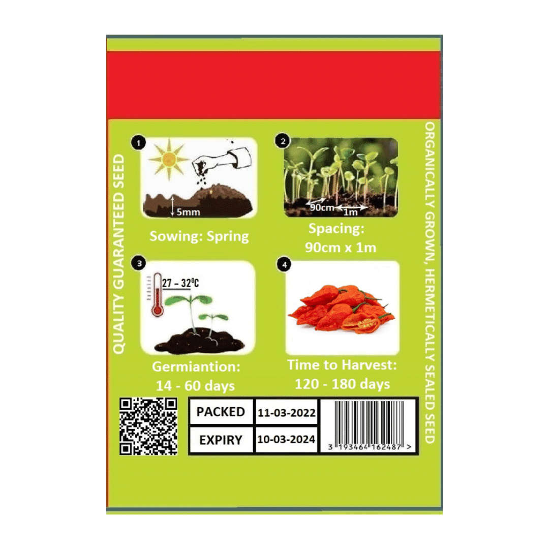 Indian Ghost Pepper Red Seeds