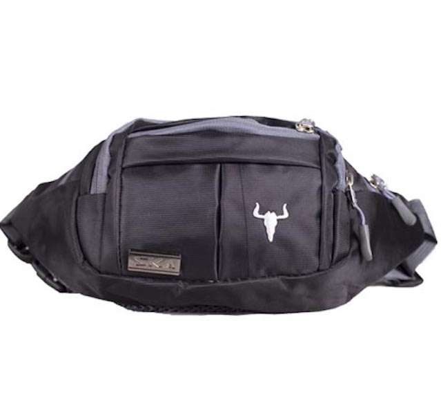 Buck Moonbag Black - Black, Brown, Green
