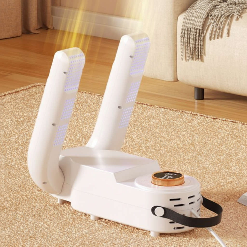 LS-006 Electric Shoe Dryer | UV Sterilisation | Smart Timer | Foldable | All Shoe Types | White