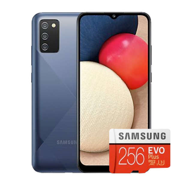 Samsung Galaxy A02s Single Sim 32GB Tri Cam - Blue - SmartBundle