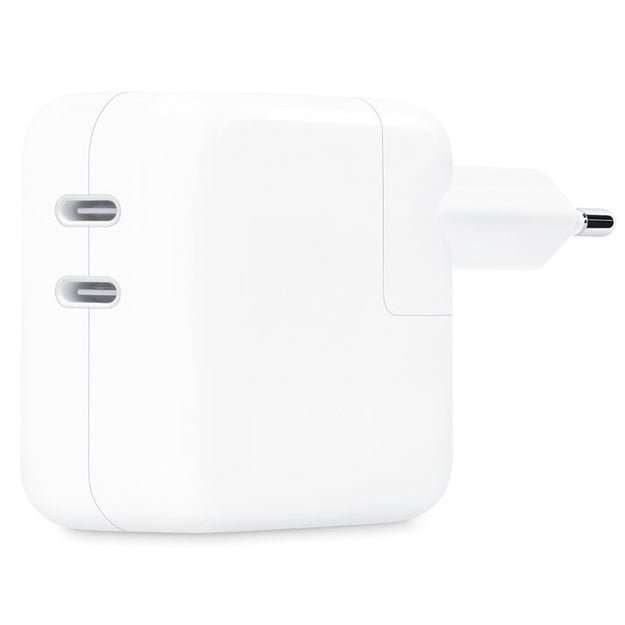 Apple 35W Dual USB-C Port Power Adapter (2024 Model) - White