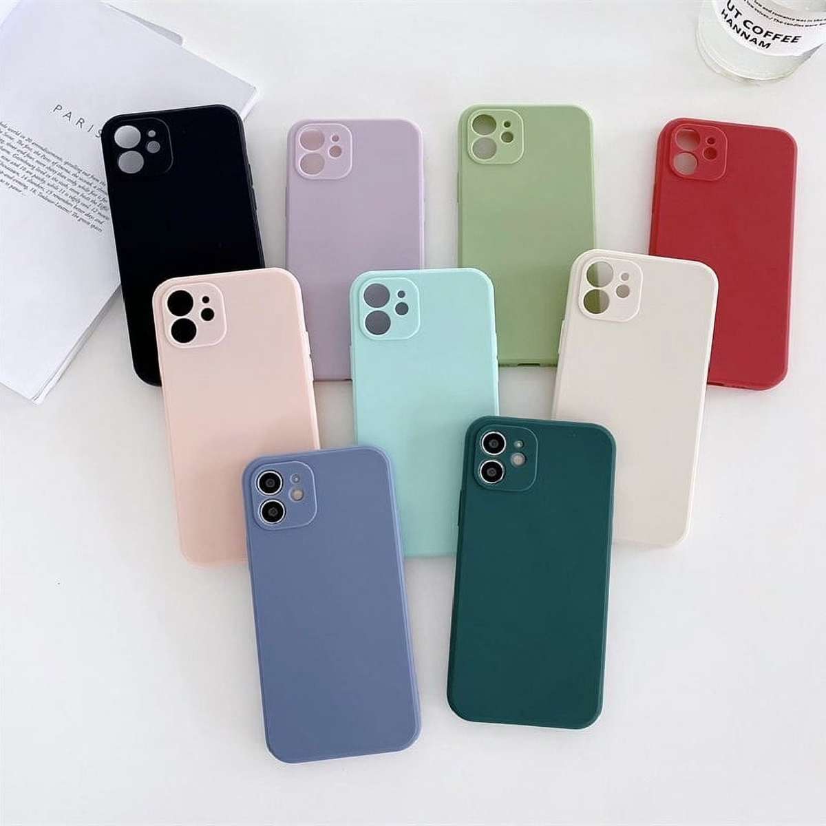 Silicone Case &amp; Screen Protector Combo Deal for iPhone