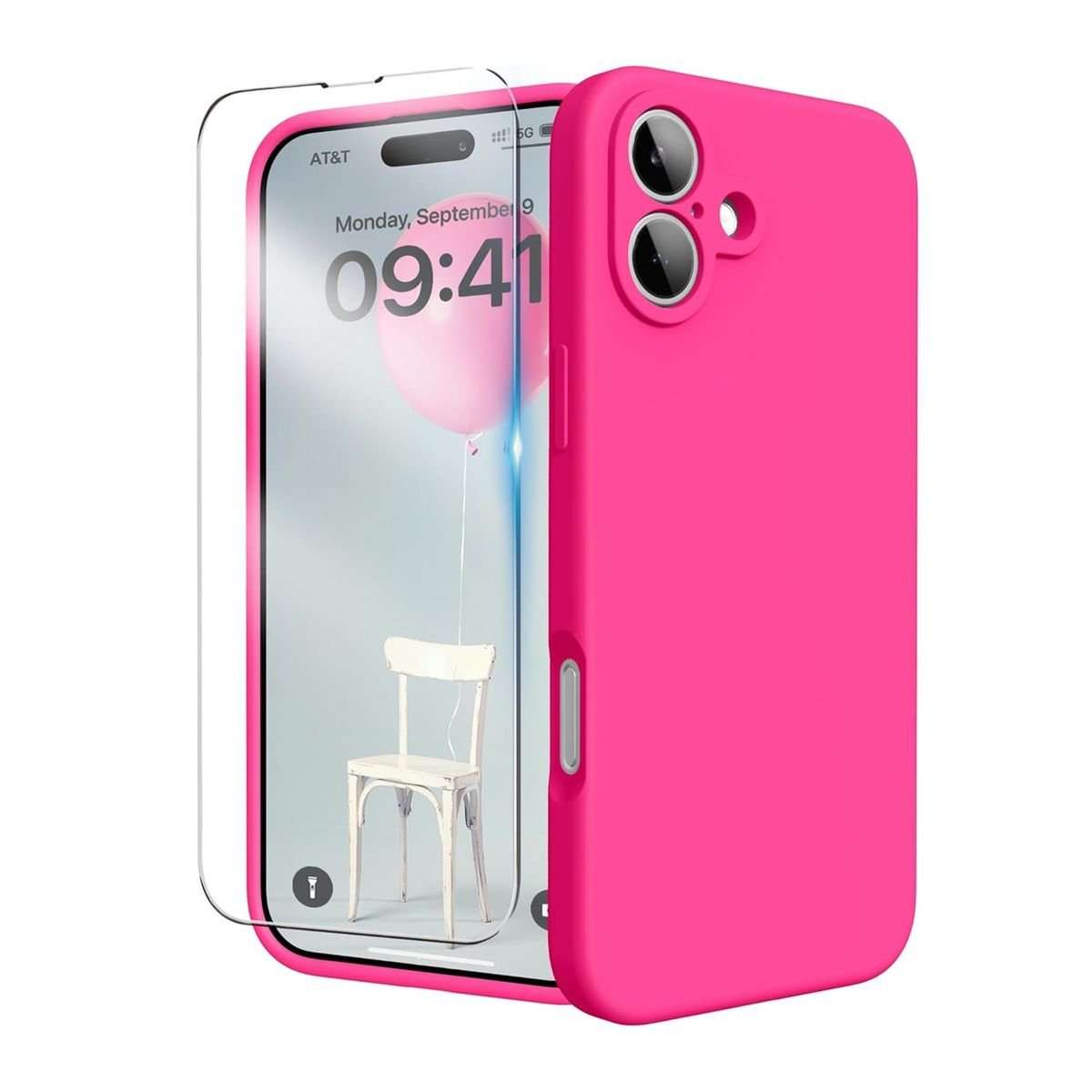 Silicone Case &amp; Screen Protector Combo Deal for iPhone