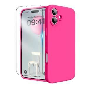 Silicone Case &amp; Screen Protector Combo Deal for iPhone