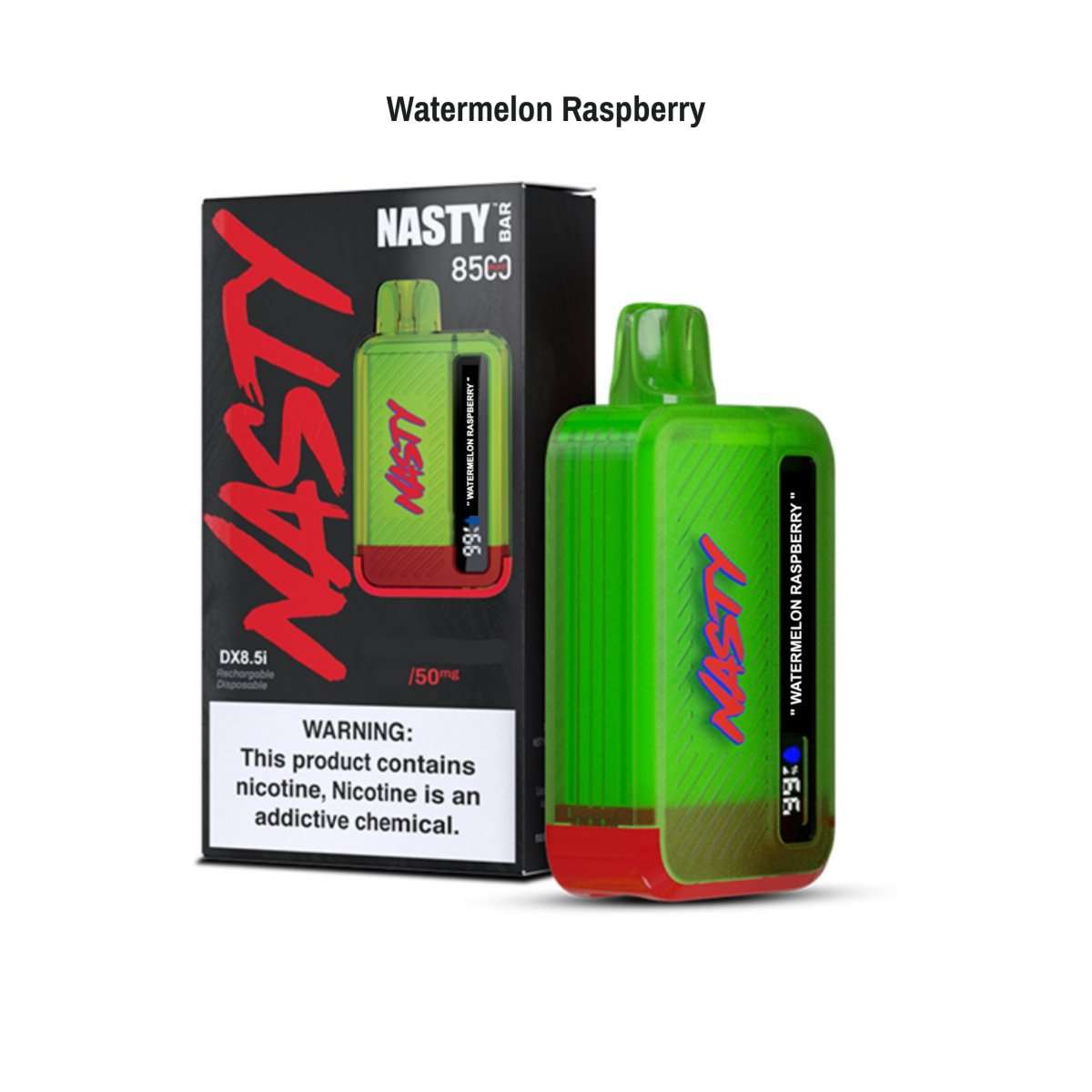 Watermelon Raspberry Ice 8500 Disposable Vape