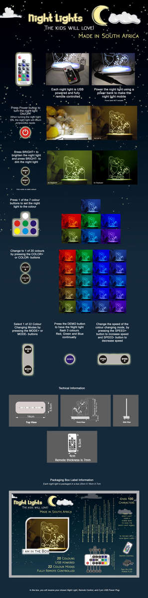 Sugar the Unicorn Night Light