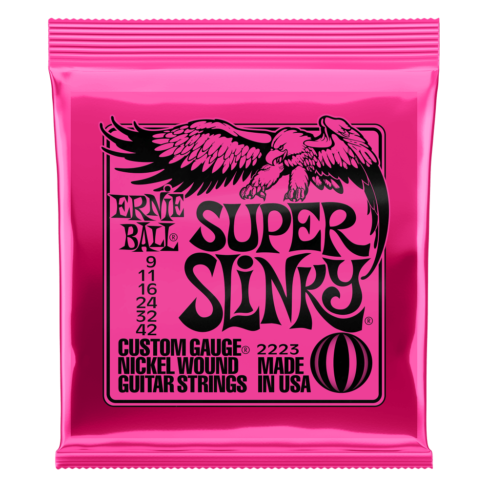 Ernie Ball 2223 - Slinky Nickel Wound Electric Guitar Strings (9-42 Gauge) - SUPER