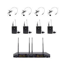 LANE Pro M604B - Quad Lapel Microphone System