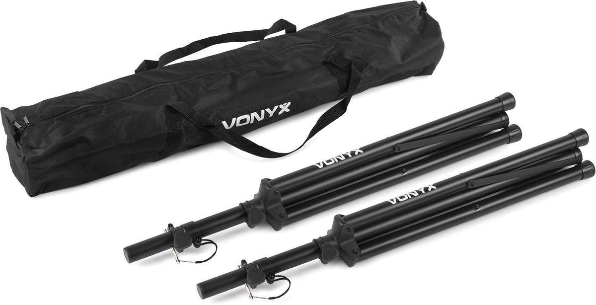 Vonyx LS01K - Speaker Stands with Bag (pair)