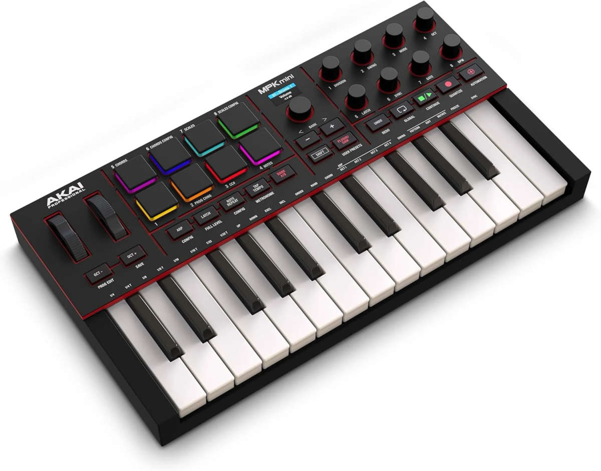 Akai MPK Mini IV - 25-Key USB MIDI Keyboard Controller (Black)