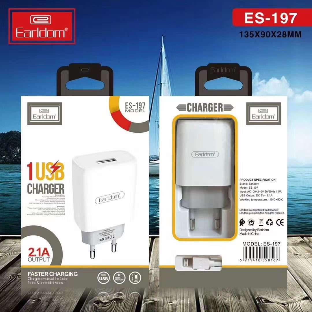 Earldom ES-197 5V2.1A Charger - Type-C