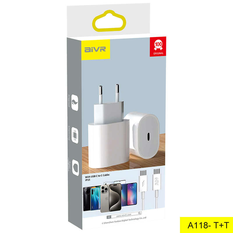 Aivr A118-2 PD 20W Charger - Type-C