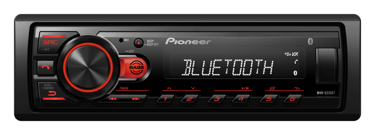 Pioneer Bluetooth MVH-S325BT Media Player