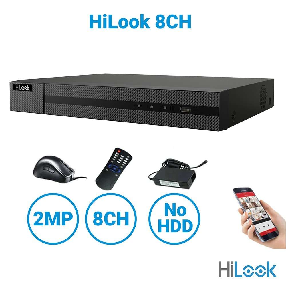 HiLook 8CH Mini 1U 8 PoE 4K NVR