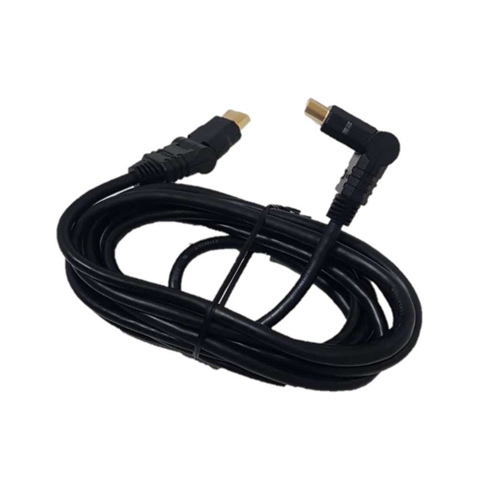 HDMI 3M LEAD WITH ROTATABLE PLUG