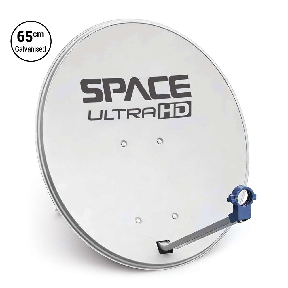 Space Television UltraHD 65cm Galvanised Steel Satellite Dish