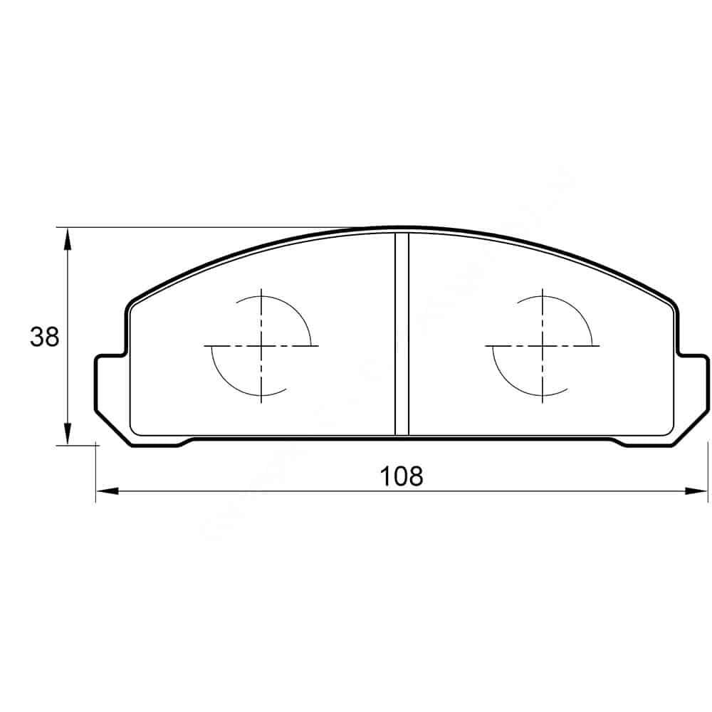 KBC Brake Pads (front) for Mazda