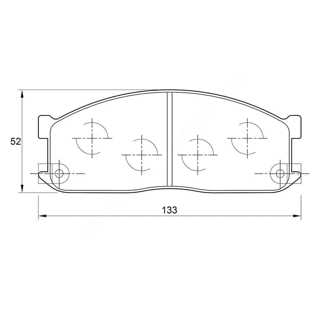 KBC Brake Pads (front) for Ford , Mazda
