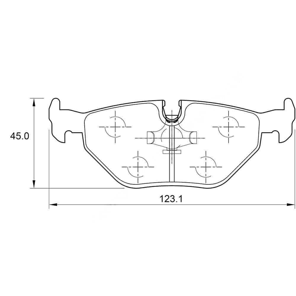 KBC Brake Pads (Rear) for BMW E36
