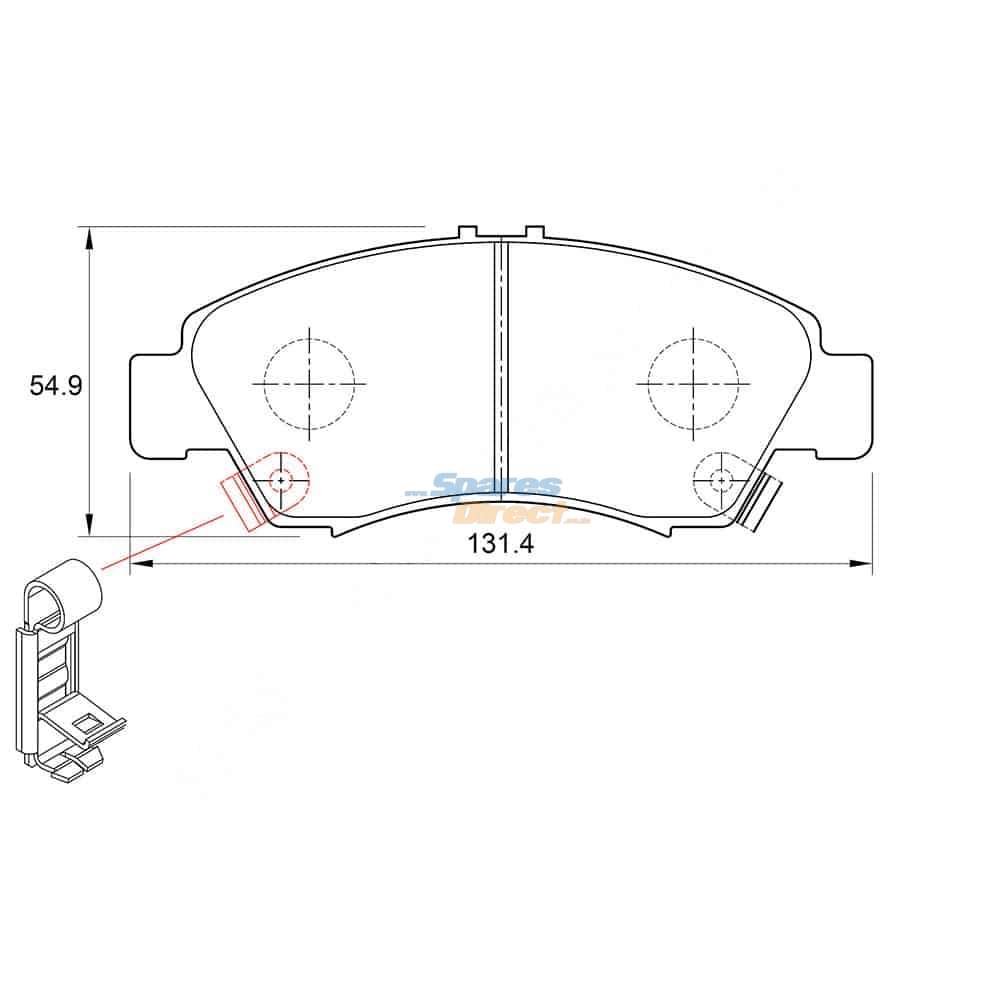 KBC Brake Pads (Front) for Honda