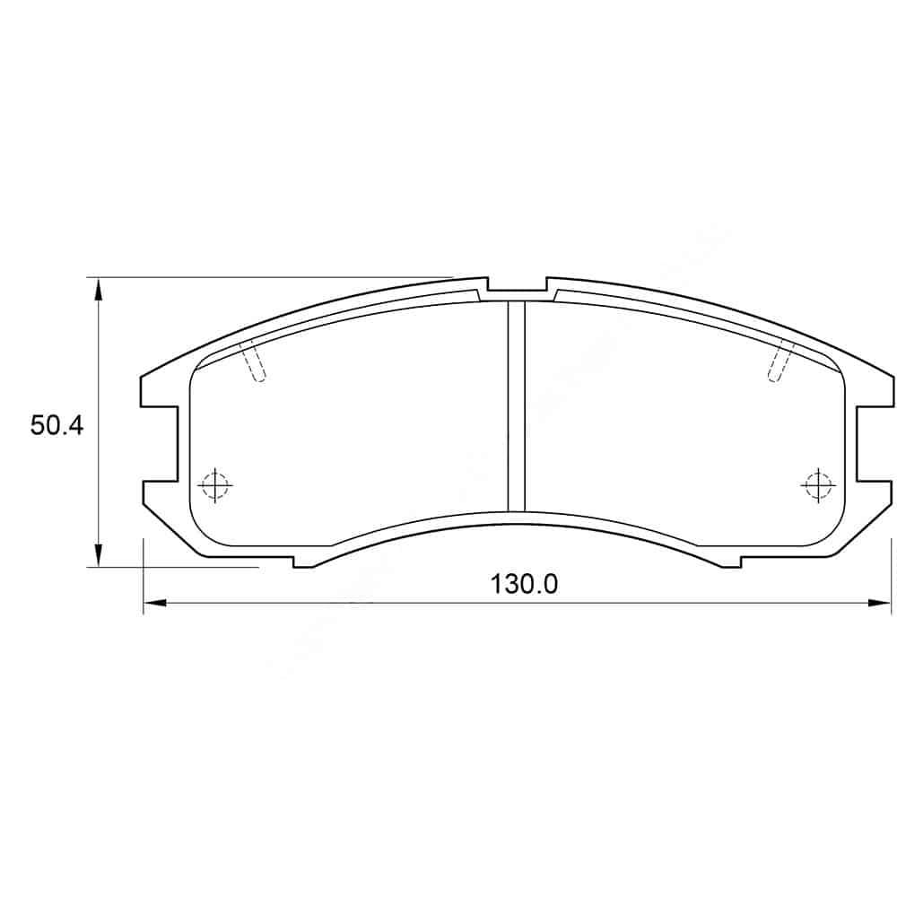 KBC Brake Pads (front) for  Mazda MX6
