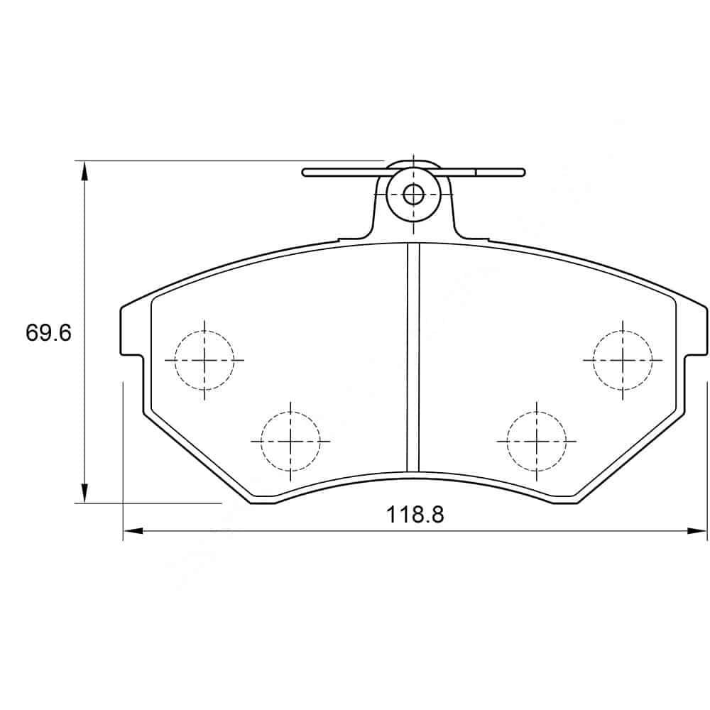 KBC Brake Pads (front) for Volkswagen