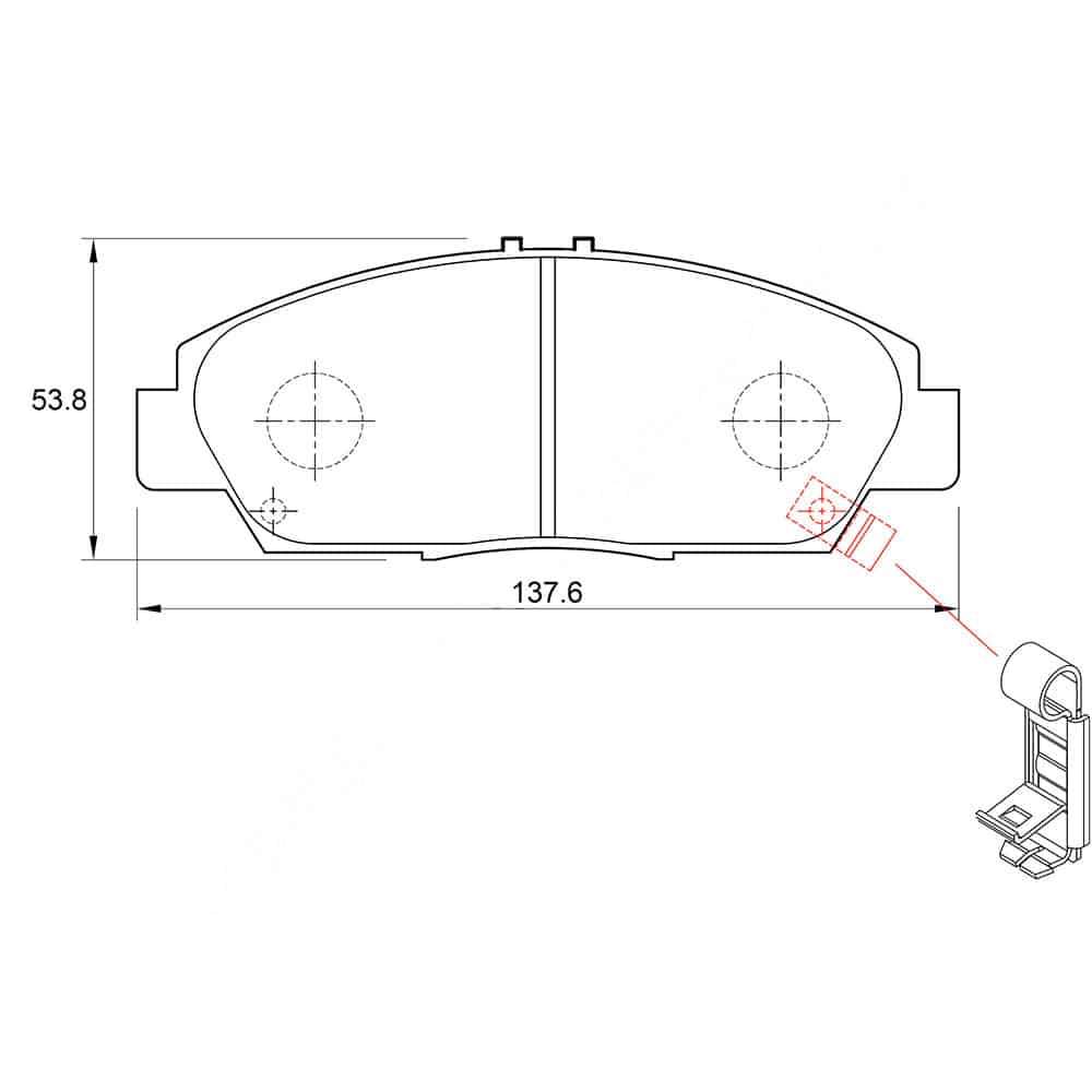 KBC Brake Pads (Front) for Honda