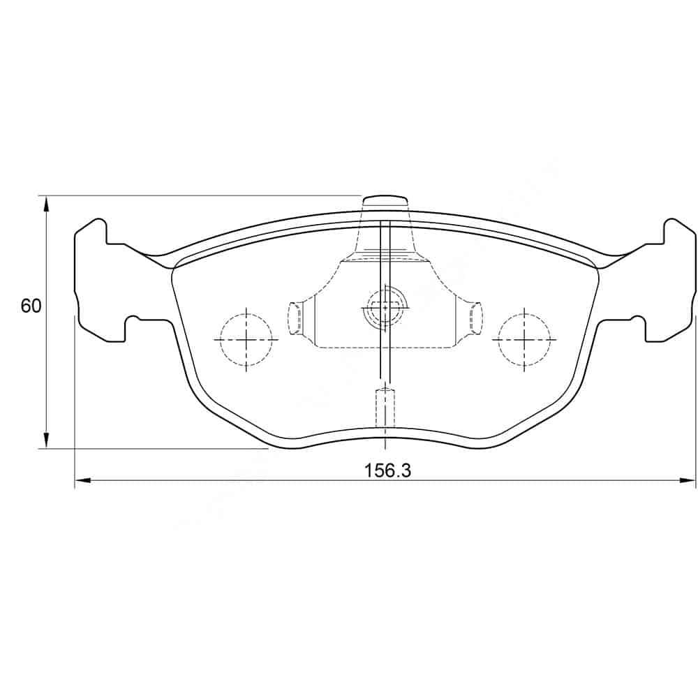 KBC Brake Pads (front) for Ford Mondeo
