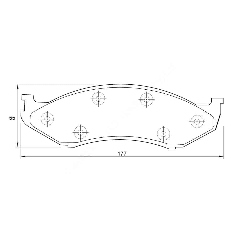 KBC Brake Pads (front) for Chrysler