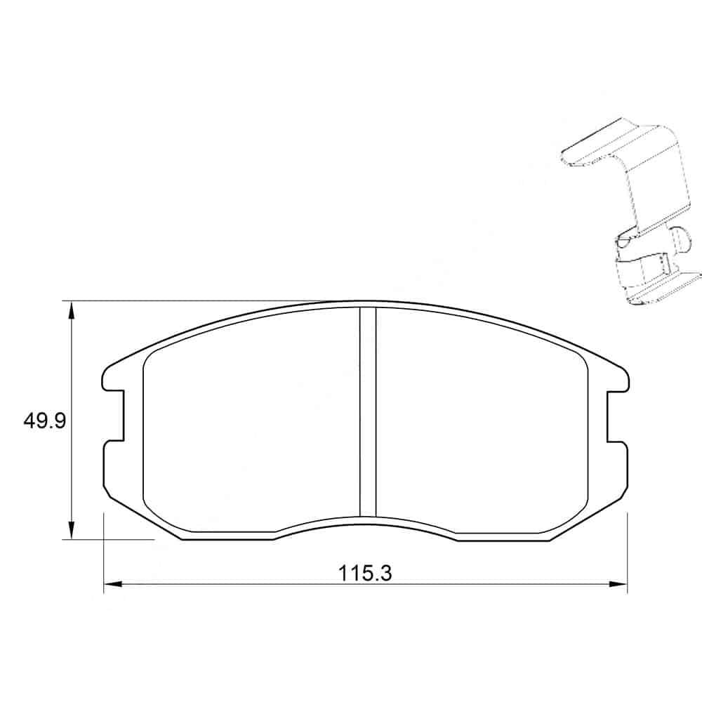 KBC Brake Pads (Front) for Daihatsu