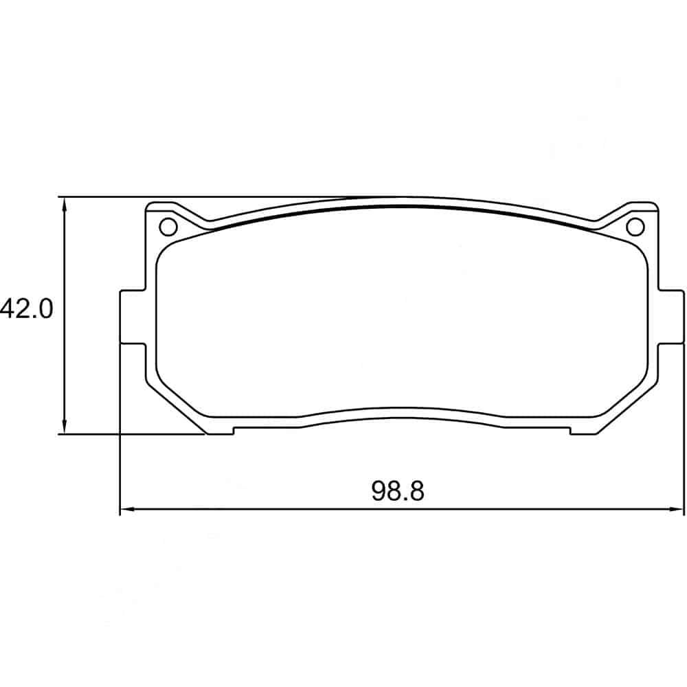 KBC Brake Pads (front) for Kia Clarus