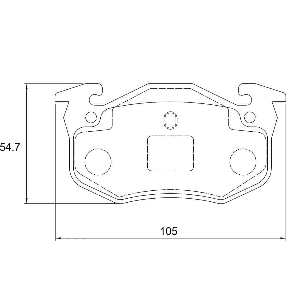 KBC Brake Pads (Rear) for Citroen, Peugeot, Renault