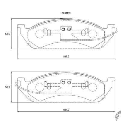 KBC Brake Pads (Front) for ML W163