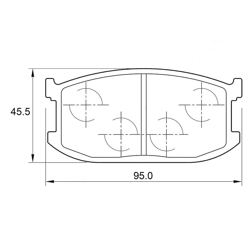 KBC Brake Pads (front) for Ford Laser