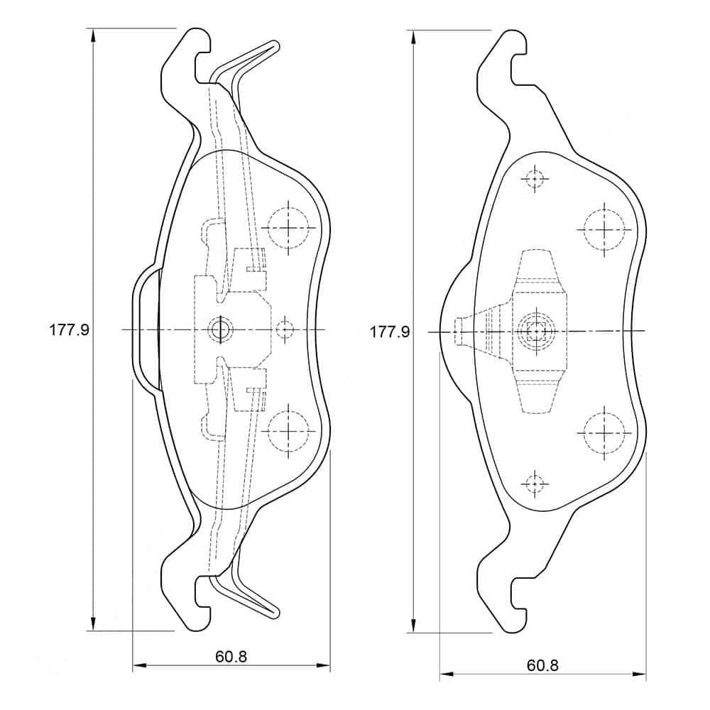 KBC Brake Pads (front) for Ford