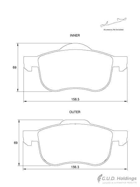 KBC Brake Pads (Front) for Volvo