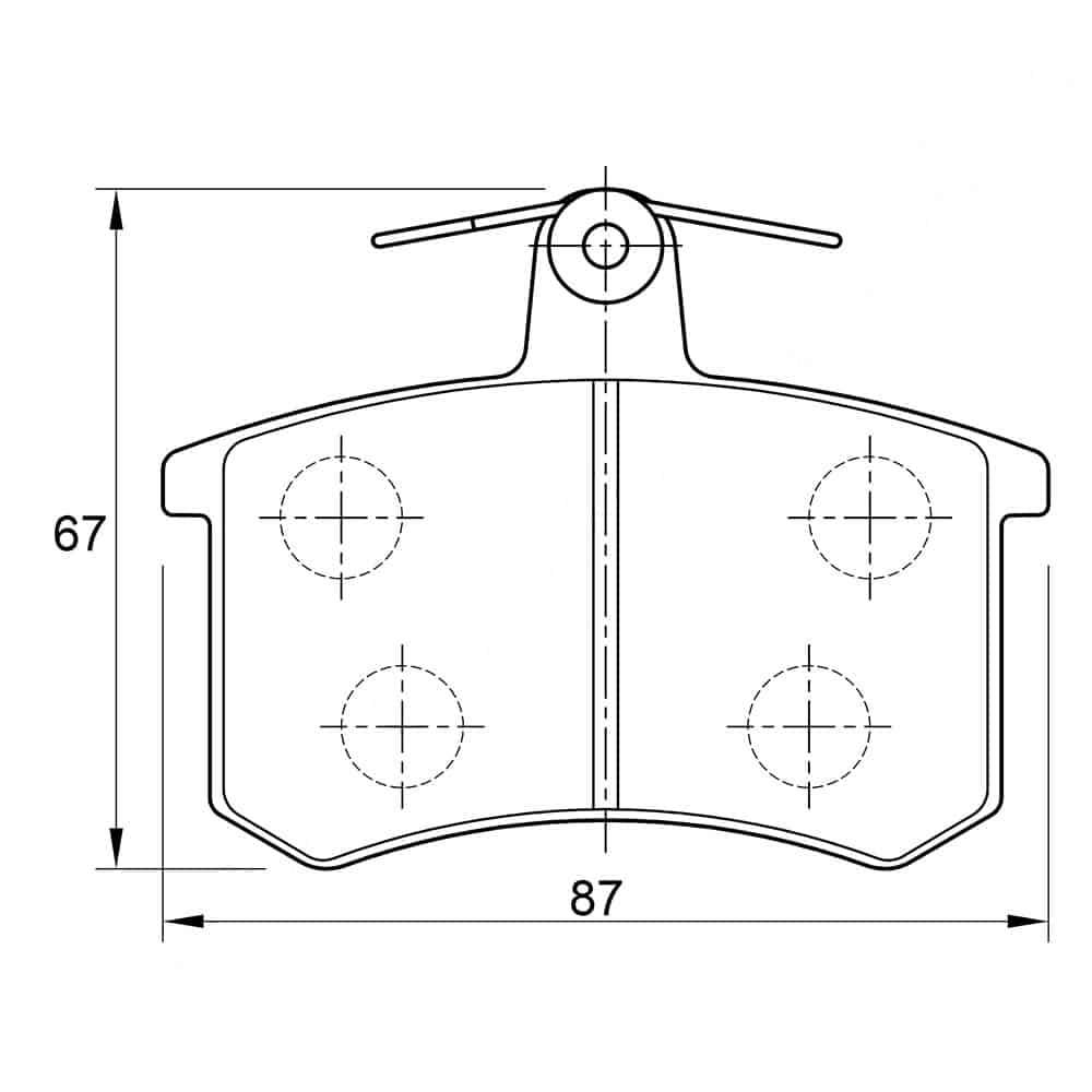 KBC Brake Pads (front) for Audi