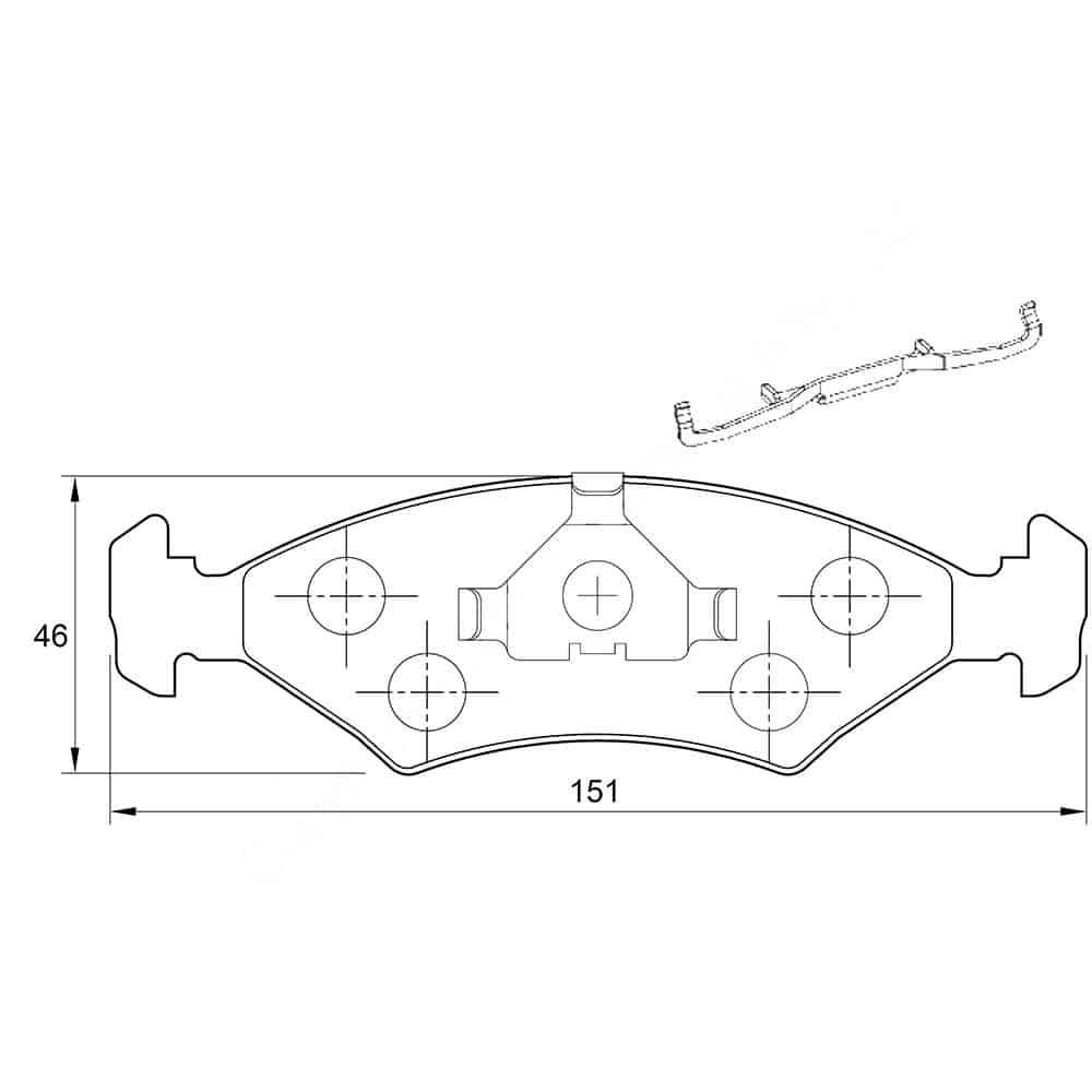 KBC Brake Pads (Front) for Ford, Toyota, Volvo